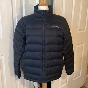 Columbia Omni Heat Zip Up Puffer Jacket, Black, Men’s Medium